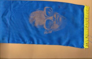 Elton John vintage 1970s CONCERT SCARF - BLUE version 5