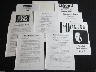 Neil Diamond ‘tennessee Moon’ 1996 Press Kit