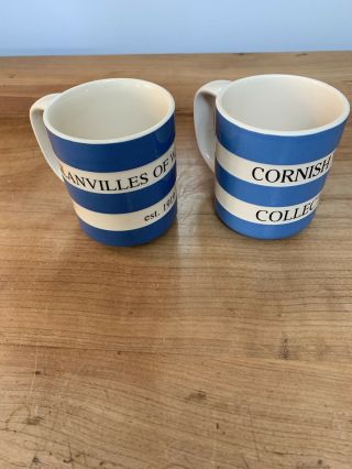 2 T G Green Cornishware Collectors Mugs - Only For Display