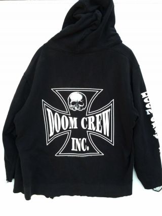 Rare 2005 Black Label Society Doom Crew Inc Hoodie Size 2xl Sweater Zakk Wilde