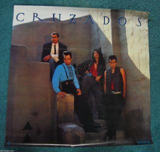 The Cruzados Self Titled Debut Album 1985 Promo Poster 24 " X 24 " Arista Records