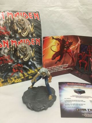 Iron Maiden - The Number Of The Beast - Eddie 4” Figurine And Patch - No Cd
