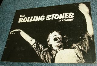 Rolling Stones 1972 Us In Concert Program