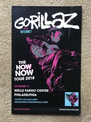 Gorillaz The Now Now Tour 2018 Poster - 11 X 17