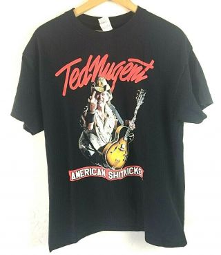 Ted Nugent American Shitkicker T - Shirt Size L
