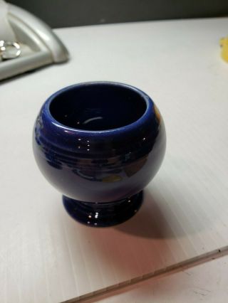 Vintage Fiesta Ware Art Deco Cobalt Blue Mustard Jar