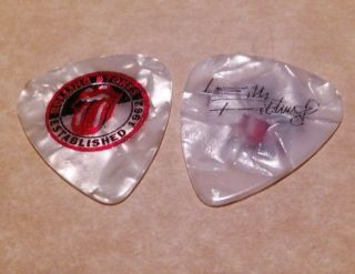 Rolling Stones - Keith Richards Band Logo Signature Guitar Pick - W