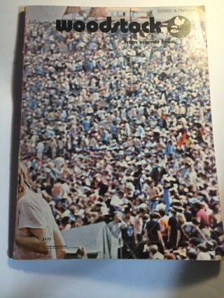 Woodstock Sheet Music Lyrics Photo Book Joplin Csny Cocker The Band Sly Stone