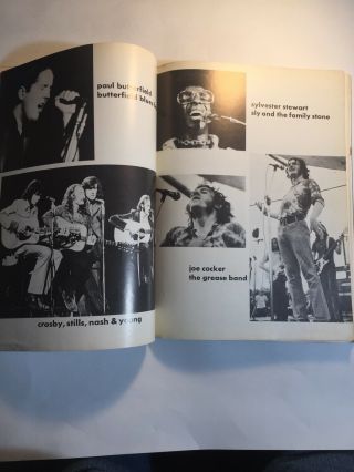 Woodstock Sheet Music Lyrics Photo Book Joplin CSNY Cocker The Band Sly Stone 5
