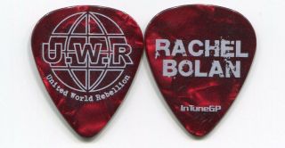 Skid Row 2014 Rebellion Tour Guitar Pick Rachel Bolan Custom Concert Stage