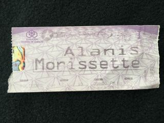 Alanis Morissete - Junkie Tour (venezuela - Nov 18,  1999) Concert Ticket