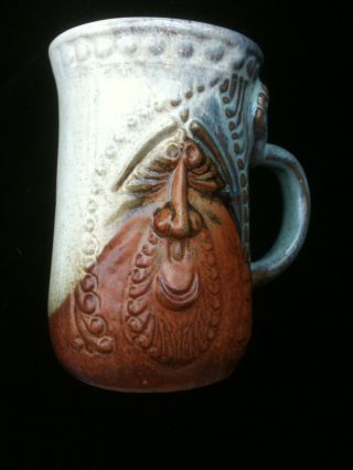 Vintage Robert Maxwell Pottery Craft Face Mug Large