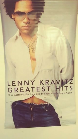 Lenny Kravitz Poster Music Store 2 Sided Virgin Records