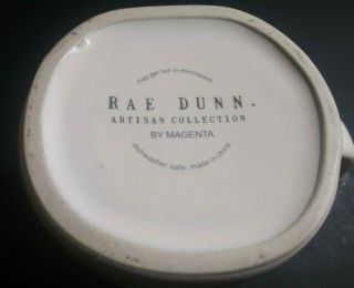Rae Dunn Magenta Surf Tea Coffee Mug LL Large Letter Teal Blue Inside 4