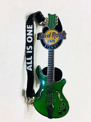 Hard Rock Cafe Limited Edition Guitar With Strap Pin