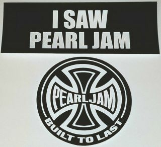 Pearl Jam 3 Sticker Concert Live Rock Eddie Vedder Indie Punk Poster Flyer Lp 45