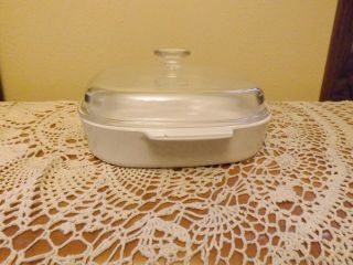 Vintage Corning Ware Wild Flower Dish A 10 B with Pyrex Lid 3
