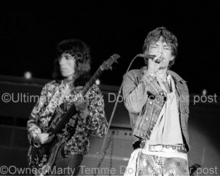 Bill Wyman Photo Mick Jagger Rolling Stones Richards 8x10 By Marty Temme 1 Bass