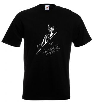 Keith Richards Autograph T Shirt Rolling Stones Mick Jagger Keef Brian Jones