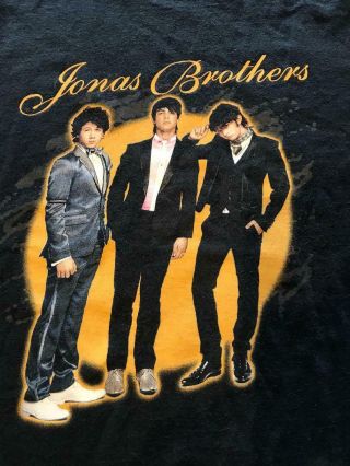 Vintage 2008 Jonas Brothers Concert Tour T - Shirt