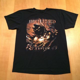 Disturbed Rockstar Uproar Tour 2010 S - M T - Shirt Tee Avenged Sevenfold Good Cond.