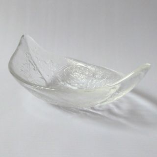 Rare Dartington Glass Crystal Melon Boat/bowl/dish.  Ft466 1987 Frank Thrower,  2