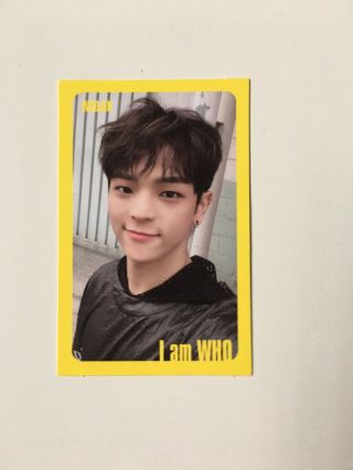 Stray Kids Woojin I Am Who Official Photocard (yellow Border) Pc Kpop