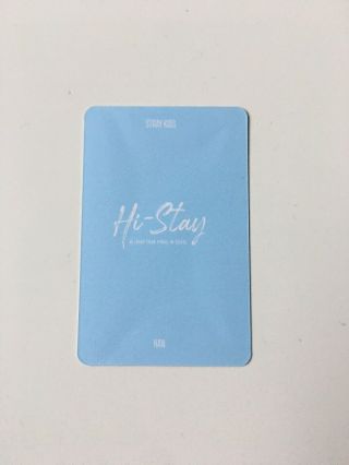 STRAY KIDS Han Jisung Hi Stay Official Lucky Box Photocard Blue Version 2