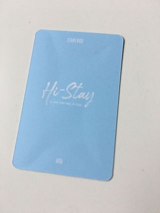 STRAY KIDS Han Jisung Hi Stay Official Lucky Box Photocard Blue Version 3
