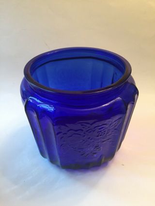 Cobalt Blue Mayfair Open Rose Cookie Jar Base Only,  Replacement Piece