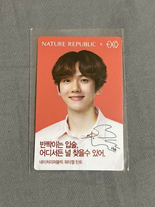 Exo Baekhyun Nature Republic Water Gel Tint Photocard