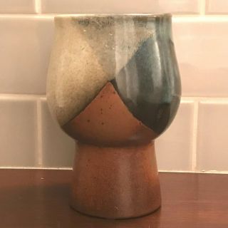 Robert Maxwell Pottery Craft Mid Century California Goblet Vase.