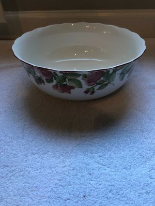 Nikko Precious Tableware Pink Floral China 9 " Salad Serving Bowl