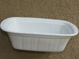 Corning Ware French White Loaf Pan - Bread / Meatloaf