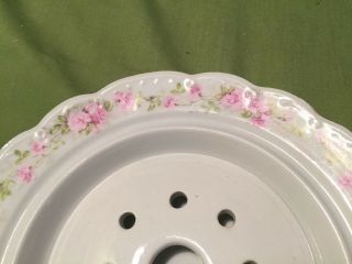 M.  Z.  Wheelock Vienna Austria Flowers Vintage Porcelain Butter Bowl With Lid 3