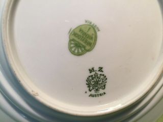M.  Z.  Wheelock Vienna Austria Flowers Vintage Porcelain Butter Bowl With Lid 6