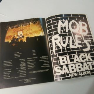 VTG BLACK SABBATH MOB RULES DIO 1981 TOUR CONCERT PROGRAM BOOK not a t shirt 2