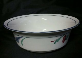 Lenox Poppies On Blue 8.  5 " Round Rimmed Serving Vegetable Bowl