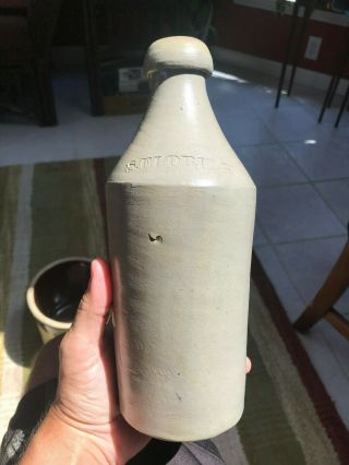 Mid 19th Century S.  Eldridge Dexter Maine Stoneware Beer or Sarsaparilla Bottle 2