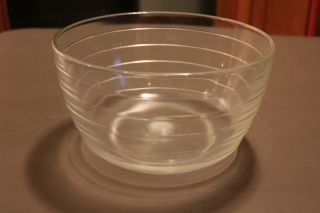 Pyrex Westinghouse Vintage Large Mixing Bowl Clear Glass Rings Around Outside