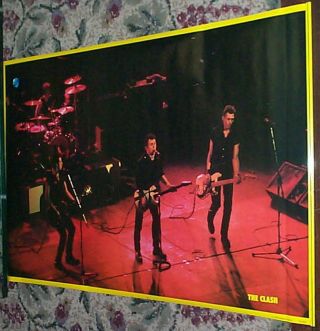 The Clash 1981 Group Live Poster