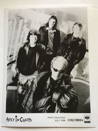 Alice In Chains.  B/w Promo Photo.  1996