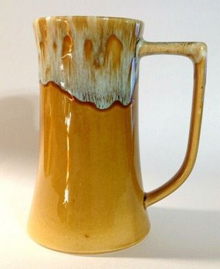 Tall Stoneware Coffee Mug Drip Glaze Pottery 6 In.  Tall Brown Padilla?