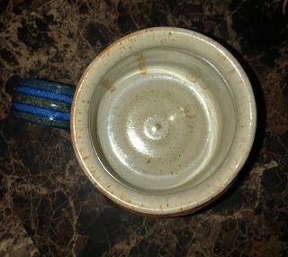 Mildenhall England Collectable Blue Glazed Stoneware Pottery Mugs Sprigged 4