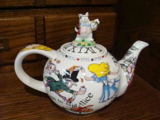 2004 Alice In Wonderland Paul Cardew Teapot Mad Hatter 