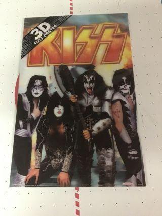 Kiss 3d 11 X 17 Poster,  Gene,  Paul,  Ace,  Peter