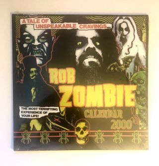 Vintage Rob Zombie 2000 Horror Calendar Demonoid Deluxe White Zombie