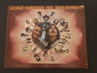 George Harrison 1974 Usa Tour Program Beatles