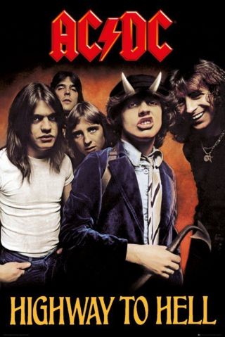 Ac/dc - Highway To Hell Wall Poster 24x36