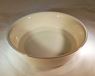 Lenox Solitaire Ivory & Platinum 5 - 3/8 " Diameter Dessert Fruit Bowl Made In Usa
